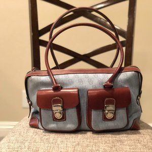Authentic Dooney & Bourke denim handbag